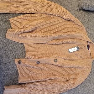 Tommy Hilfiger Women's Tan Cardigan Sweater